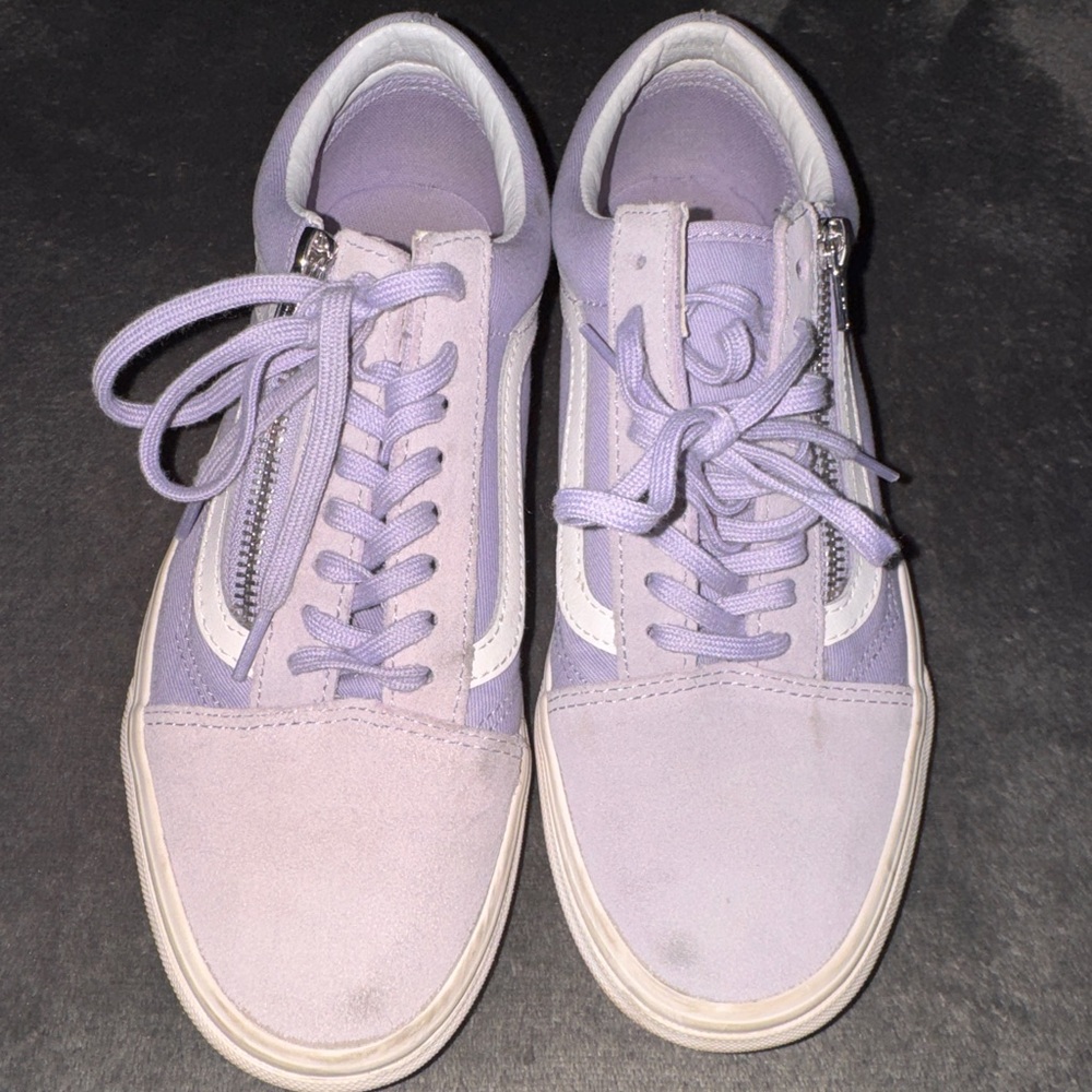 Vans Lavender Women's Sneakers with Zipper